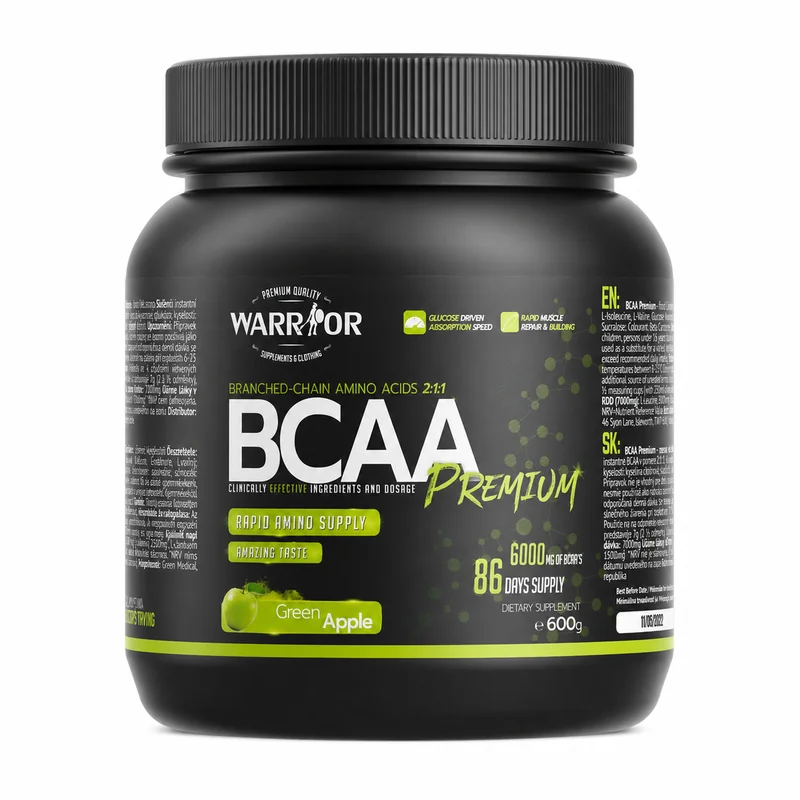 BCAA Instant Premium ochutené DÓZA 600g Green Apple