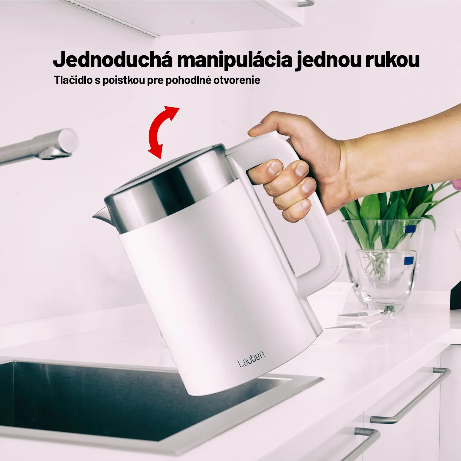 Lauben Electric Kettle EK17WS 1×1 ks, rychlovarná kanvica