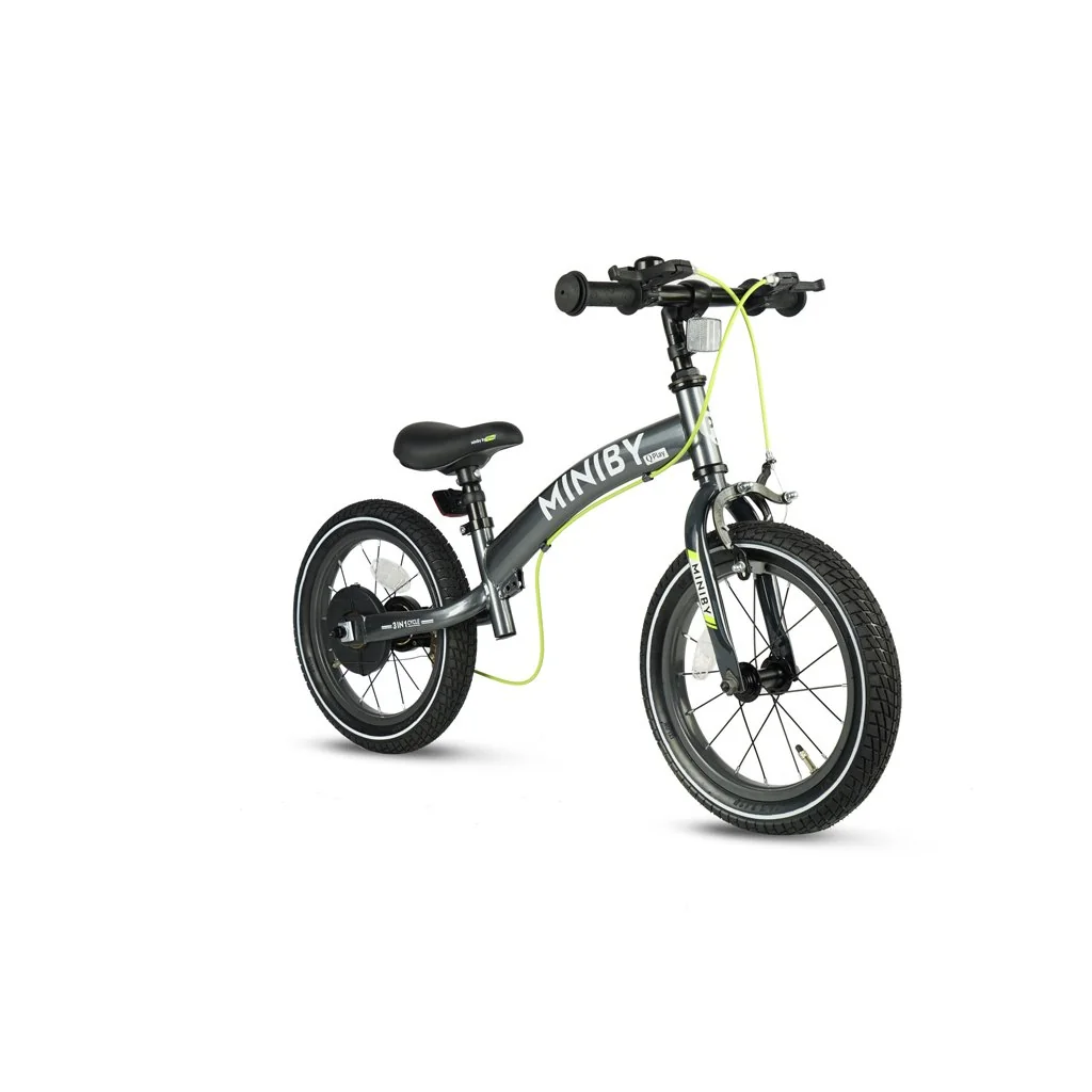 Bicykel Miniby 3v1 Grey, vek 2 - 8 rokov