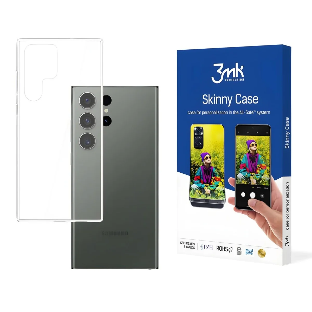 Puzdro pre Samsung Galaxy S23 Ultra - Transparentná 1 ks, ochrana Absorber1