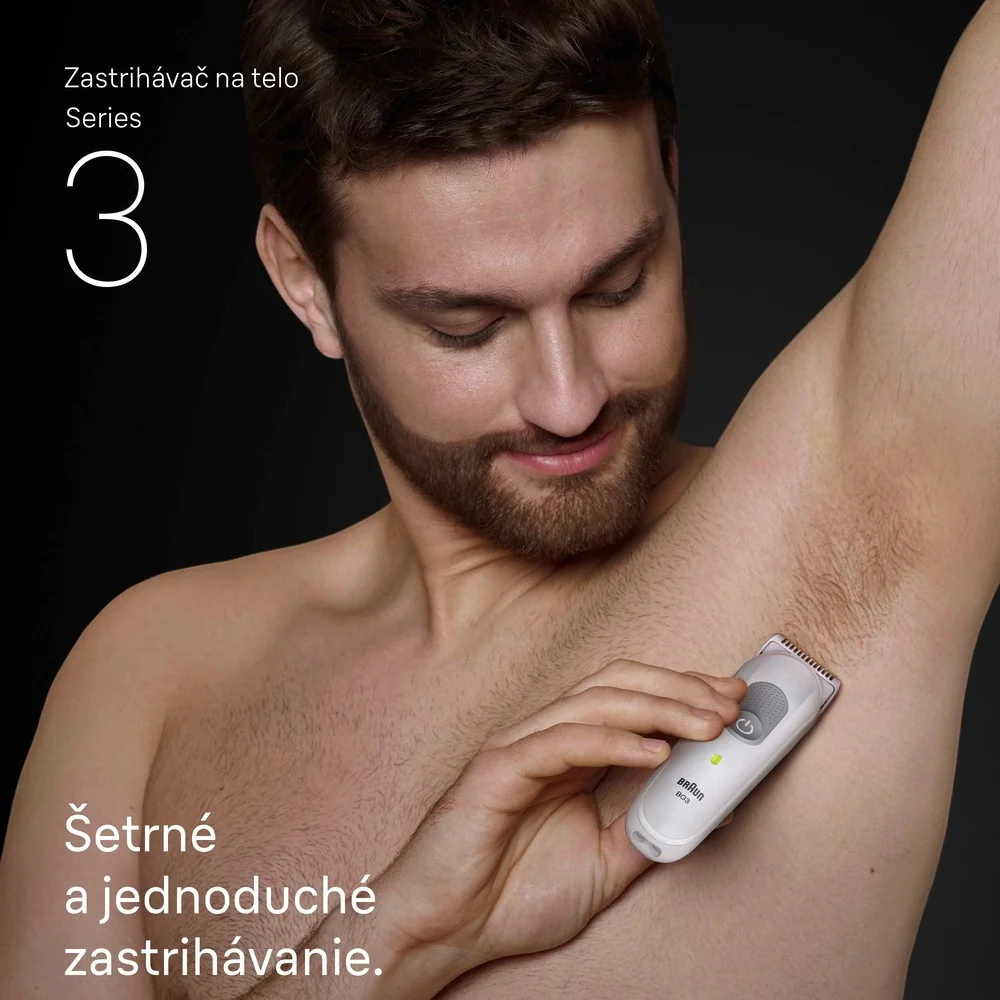 Braun BG3500 Series 3 súprava na starostlivosť o telo, 2 nadstavce na úpravu, vodoodolná 1 set