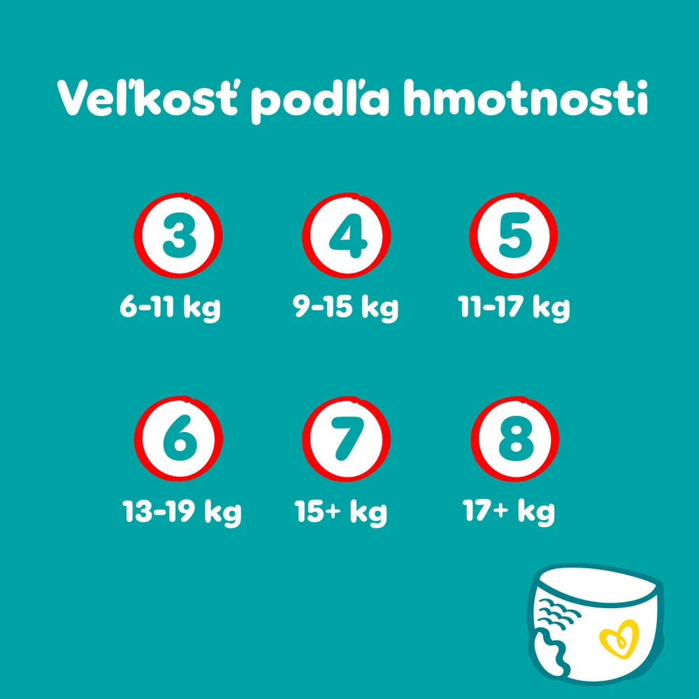 Pampers Active Baby plienkové nohavičky, veľkosť 4, 9kg-15kg 156 ks