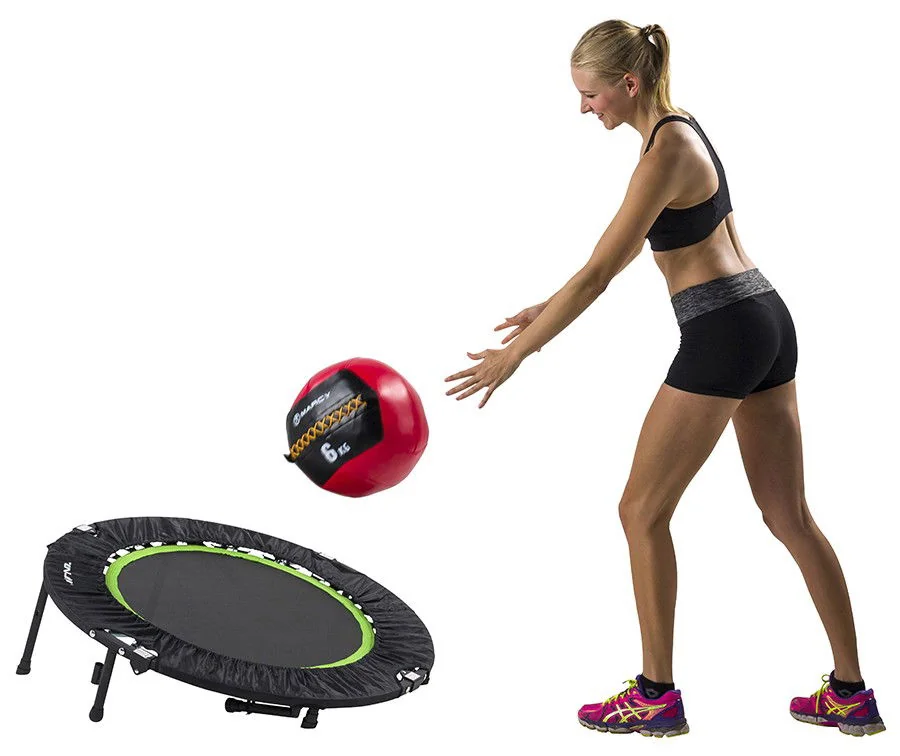 Trampolína s držadlom Folding Fitness 100 cm