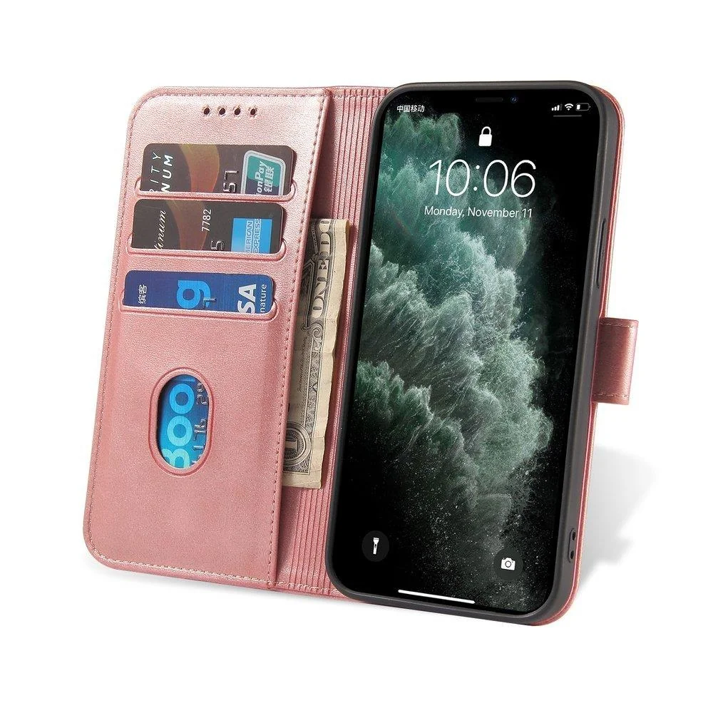 MG Magnet knižkové kožené puzdro na Samsung Galaxy A42 5G, ružové