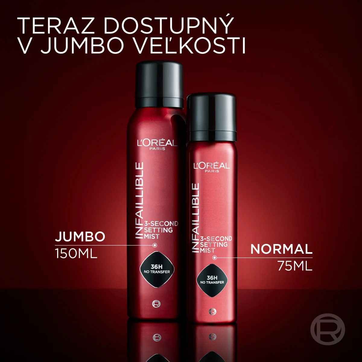L'Oréal Paris Infaillible 3-s setting mist fixačný sprej 1×75 ml, fixačný sprej na make-up