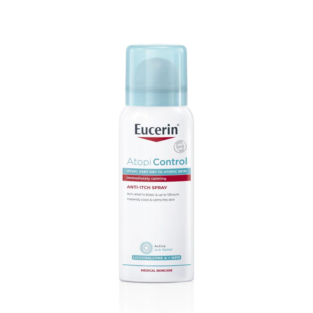 Eucerin AtopiControl Sprej proti svrbeniu 1×50 ml, suchá a atopická pokožka
