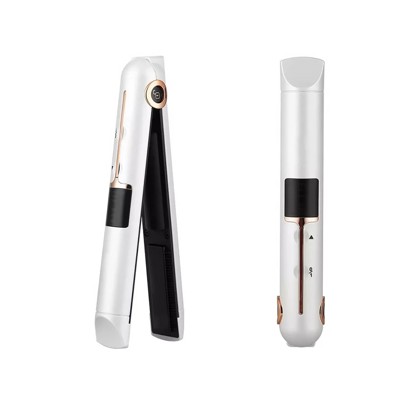 Žehlička na vlasy nabíjateľná RECHARGEABLE HAIR CURLER JC-3012 biela
