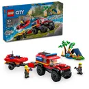 LEGO® City 60412 Hasičské vozidlo 4x4 a záchranný čln