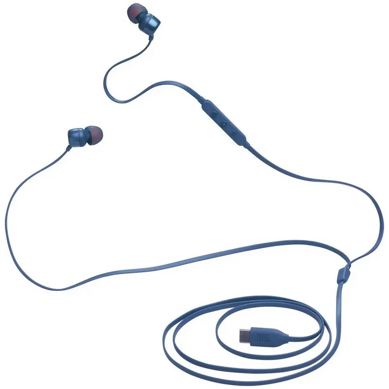 Minislúchadlá do uši špuntové JBL TUNE 310C USB-C BLUE 
