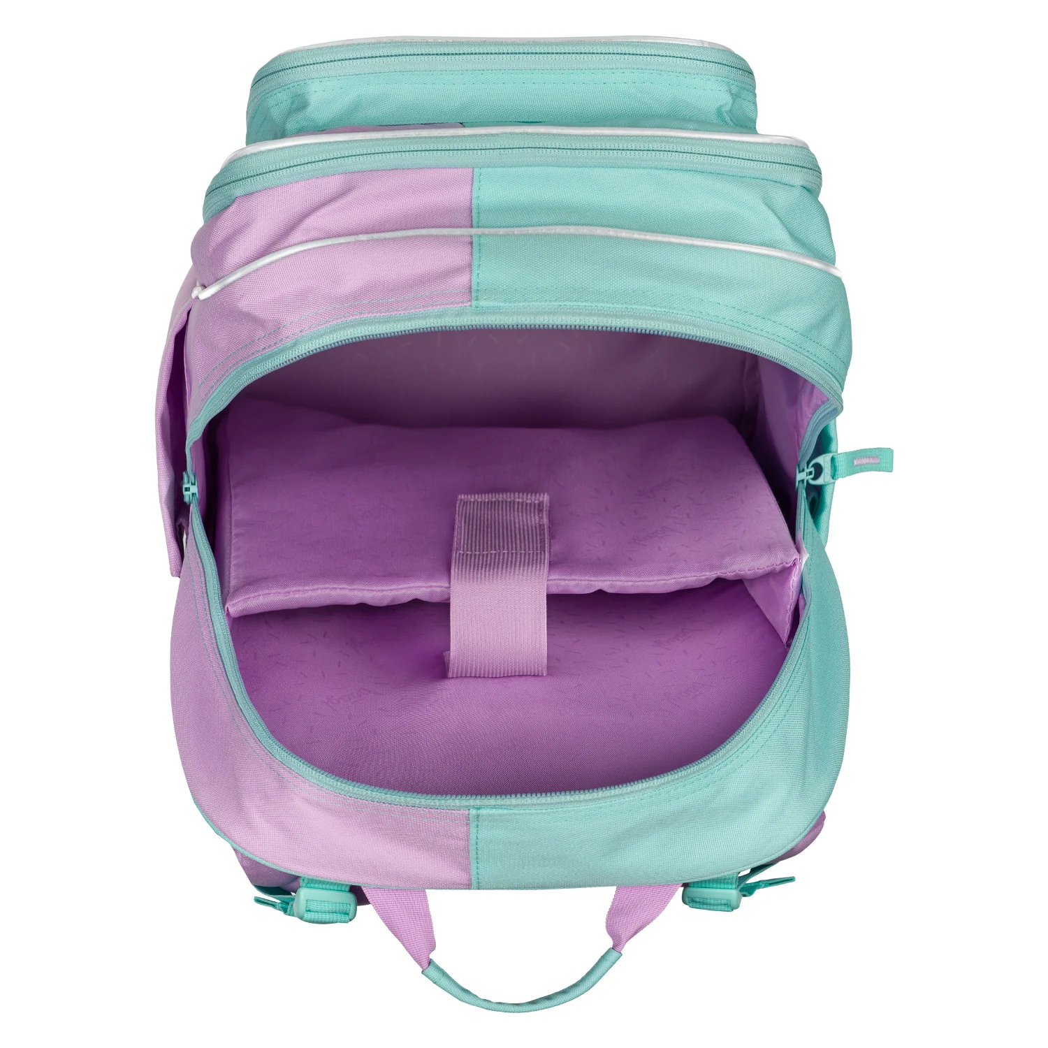 Baagl školský batoh Cubic Sweet mentolovo-fialový 2-stupňový, ergonomický