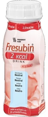 Fresubin 2 kcal DRINK 4×200 ml, príchuť neutrálna (2,0 kcal/ml)