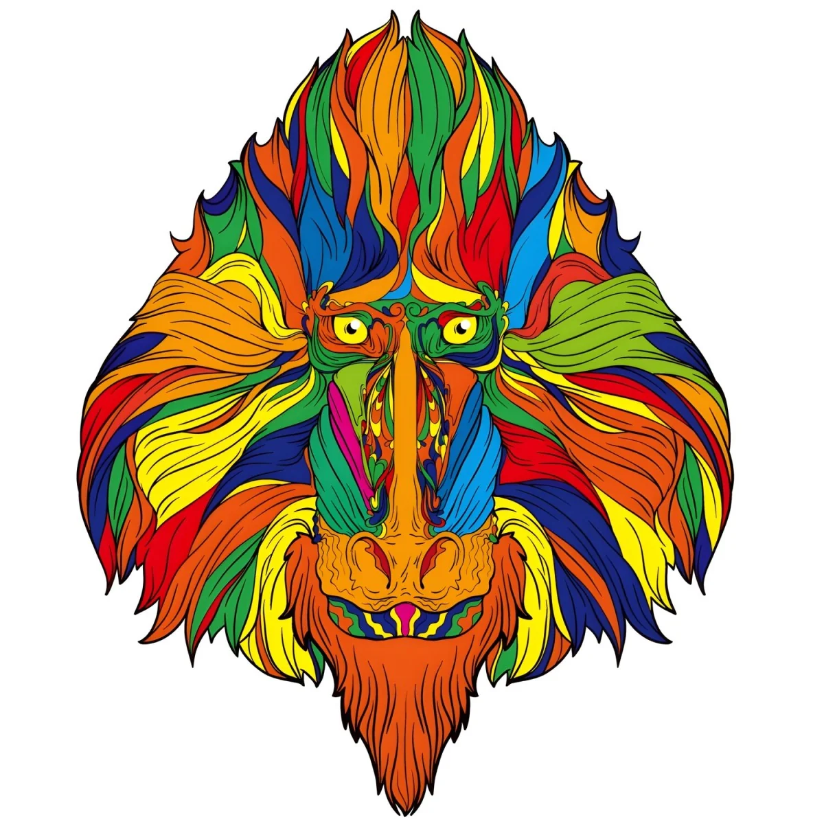 Drevené puzzle Monkey