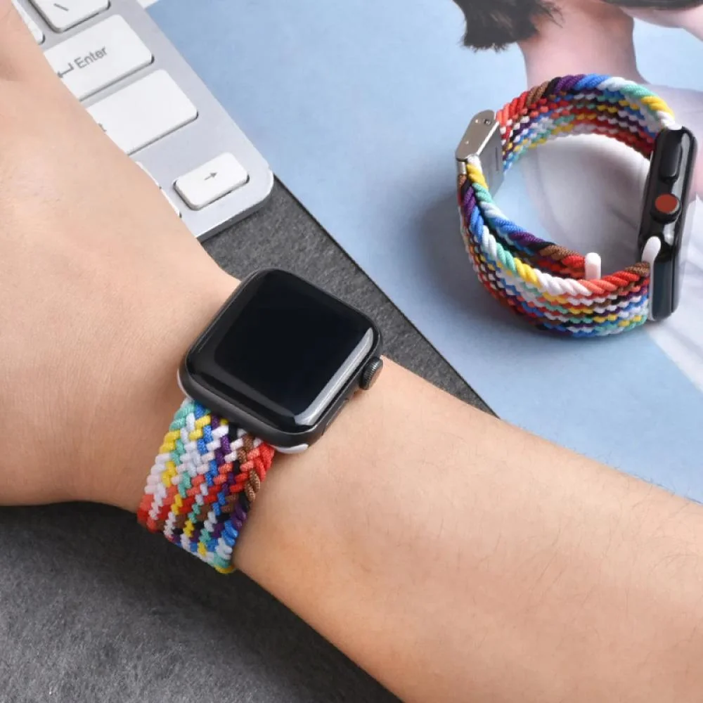 Kvalitný elastický remienok pre Apple Watch (38/40/41mm) - Multifarebná 2