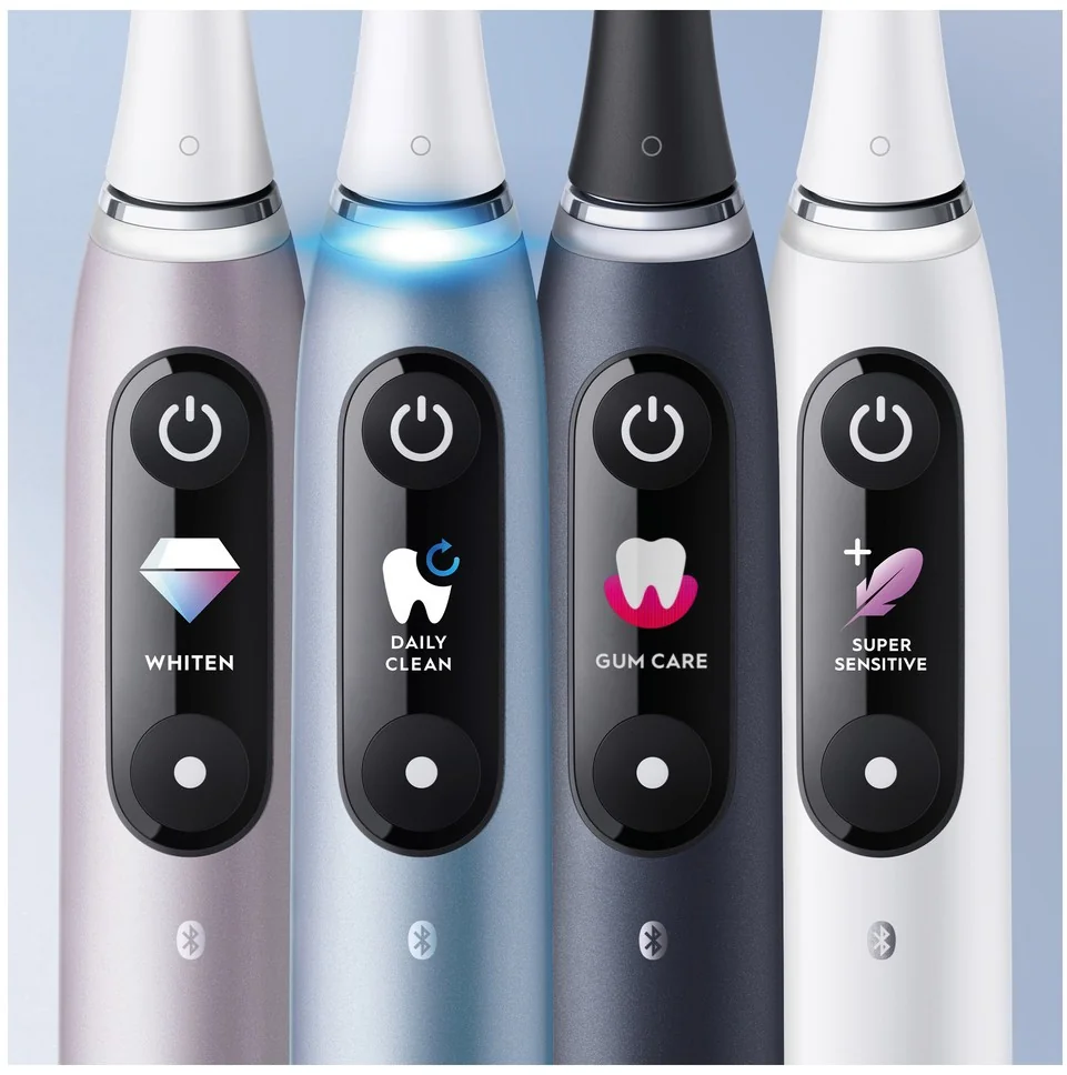 Oral B EK iO Series 9 Rose Quartz + držiak zubnej kefky + cestovné púzdro 1×1 set, elektroniícká zubná kefka