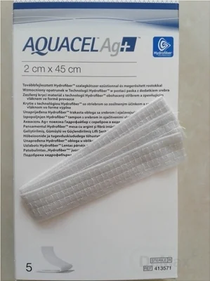 AQUACEL Ag+ krytie na rany, výplň 1×5 ks, krytie na rany