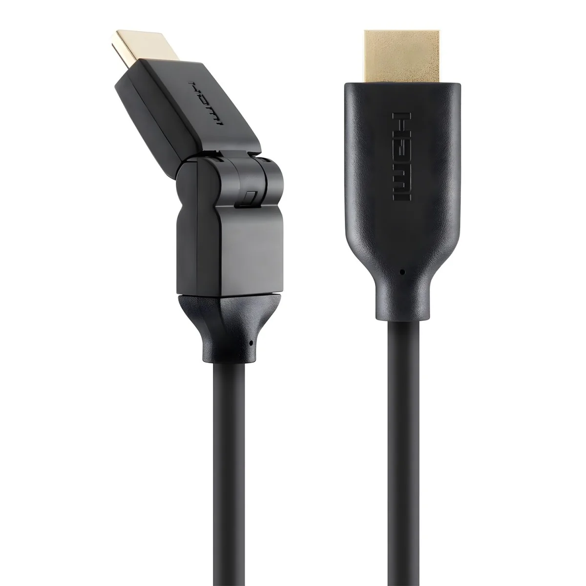 Dual Swivel HDMI kábel 2 m - Čierna