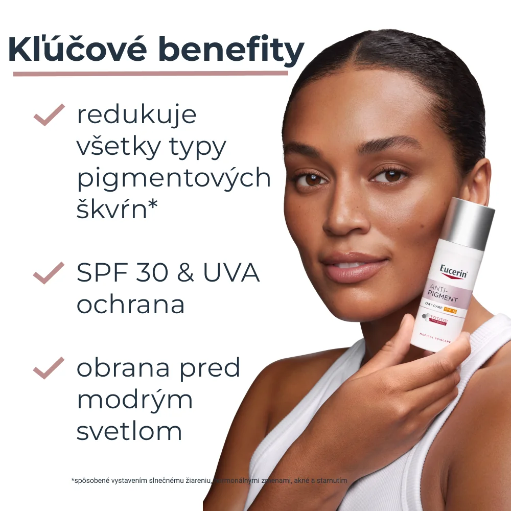 Eucerin ANTI-PIGMENT Denný krém SPF 30 1×50 ml, hyperpigmentácia pleti
