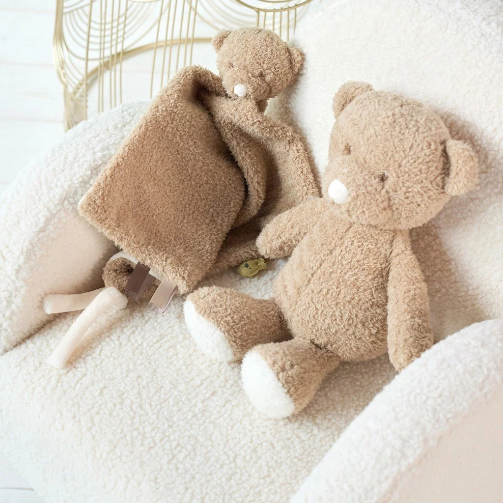Maznáčik plyšový maxi Teddy medvedík 28 x 28 cm, 0m+