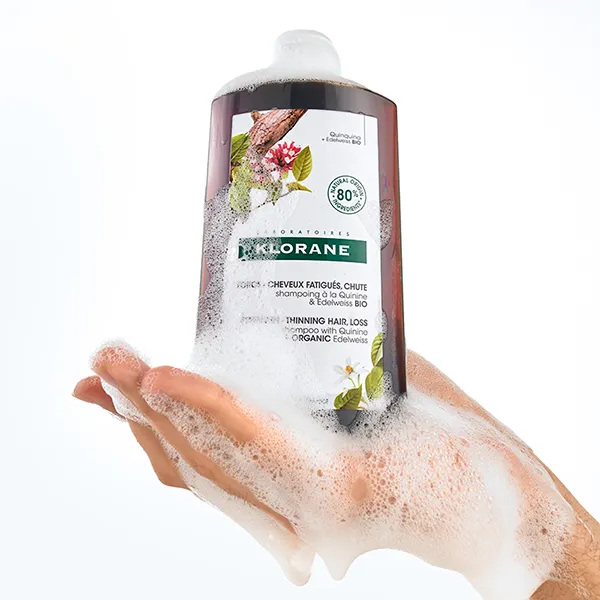 KLORANE Šampón s chinínom a BIO plesnivcom alpínskym 1×400 ml, šampón