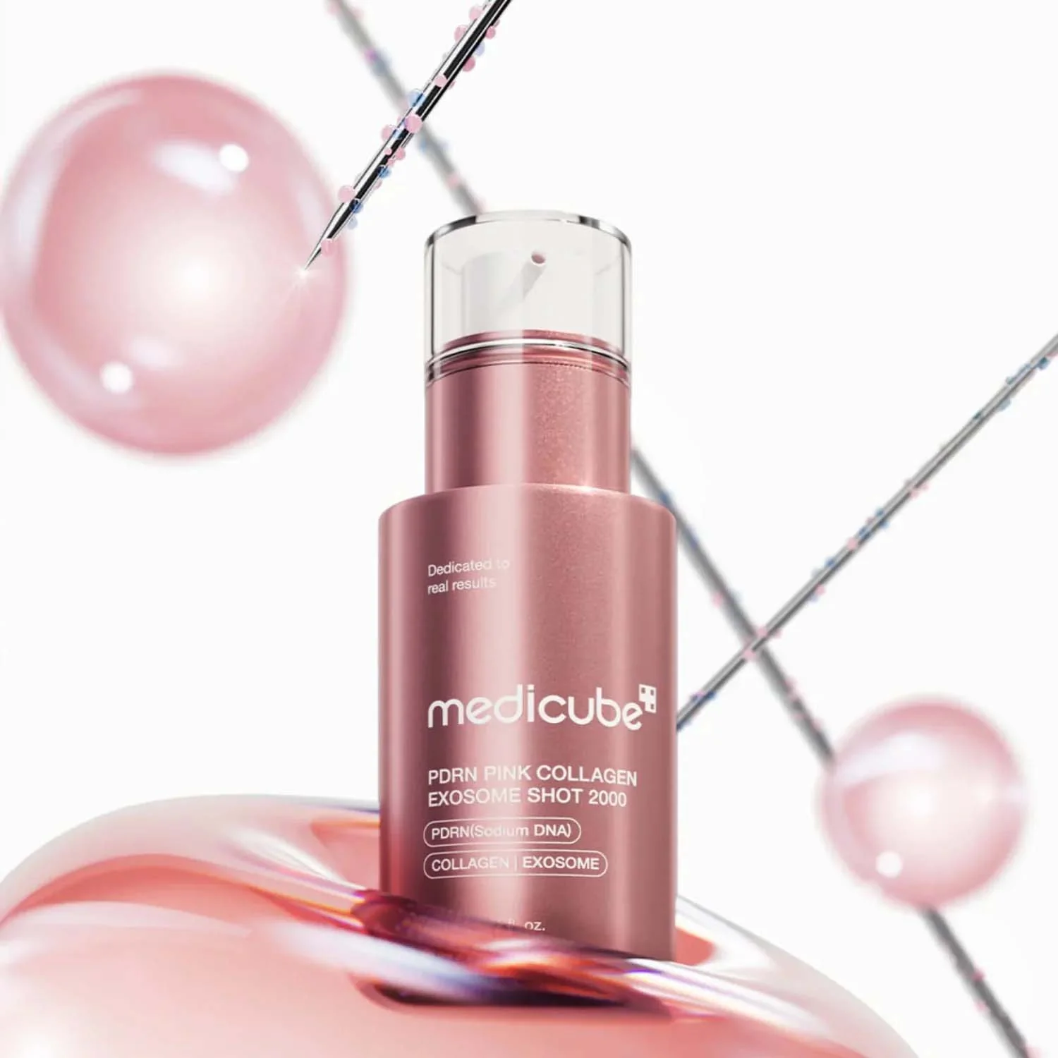 MEDICUBE PDRN Pink Collagen Exosome Shot Serum 2000 Spevňujúce sérum s PDRN, exozómami a kolagénom 30ml
