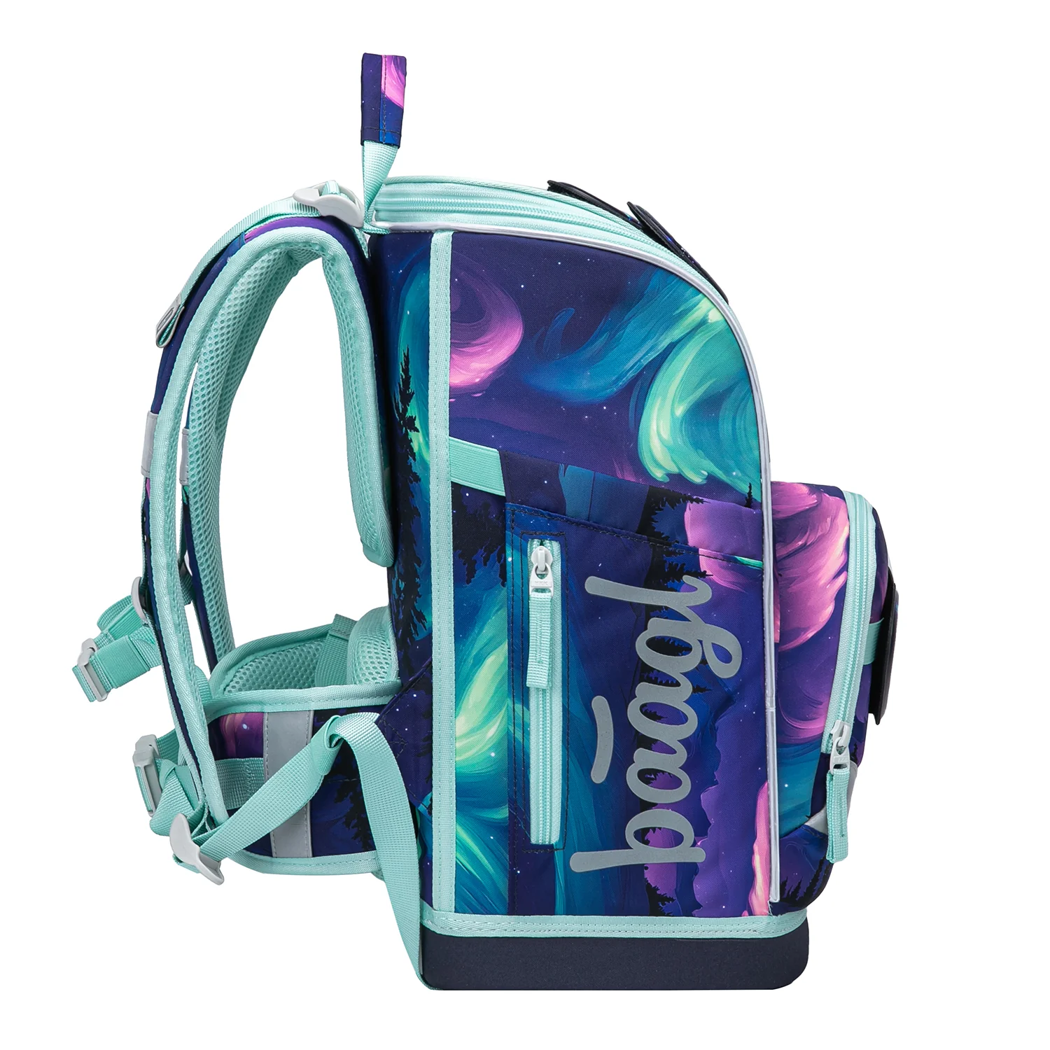Školská aktovka Zippy Plus Aurora GRS Ergonomická, reflexná