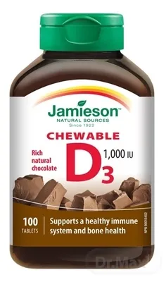 JAMIESON VITAMÍN D3 1000 IU ČOKOLÁDA