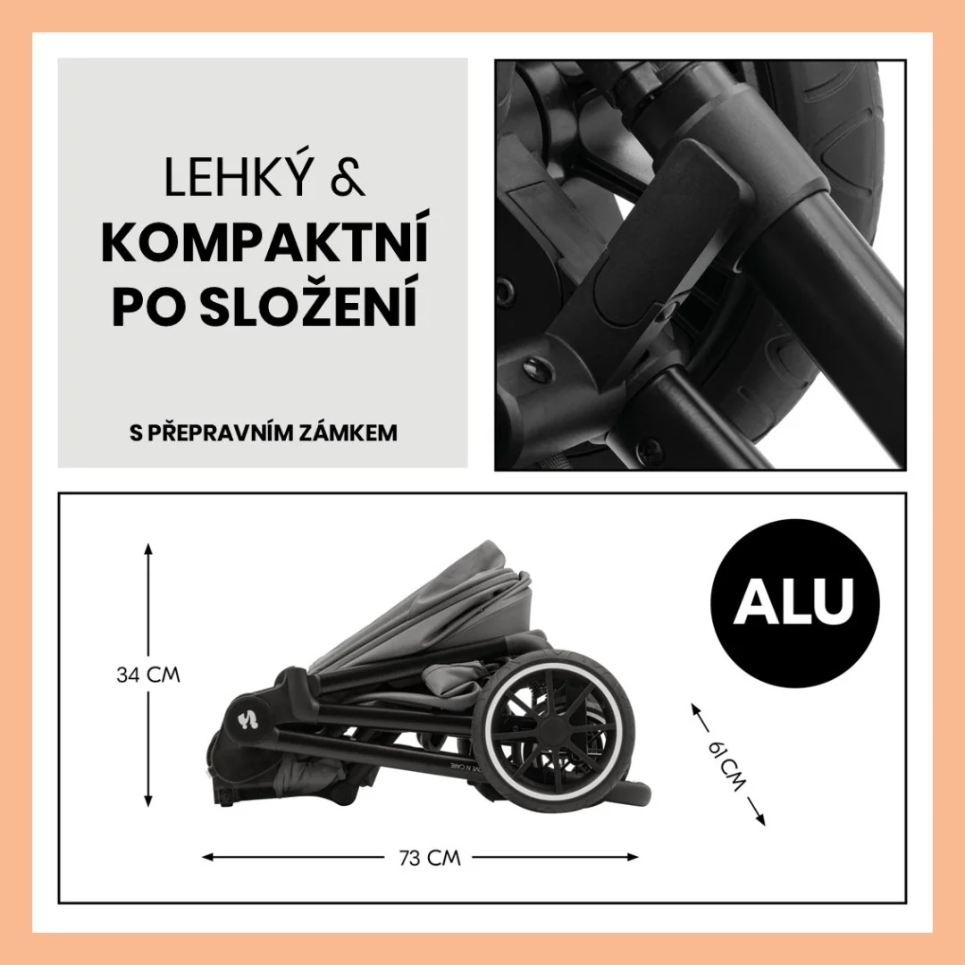 Hauck Move N Care Set 2v1 kombinovaný kočík Dark Grey