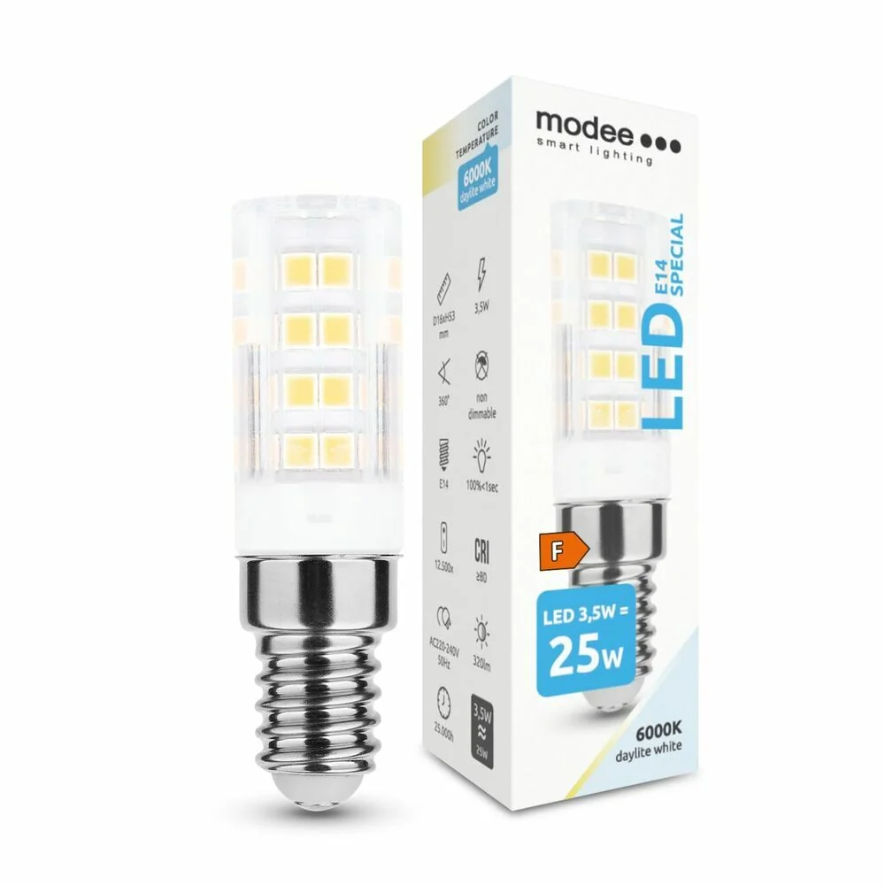 Modee Smart Lighting LED Special Ceramic keramická žiarovka E14 3,5W studená biela (ML-E14S6000K3.5W 