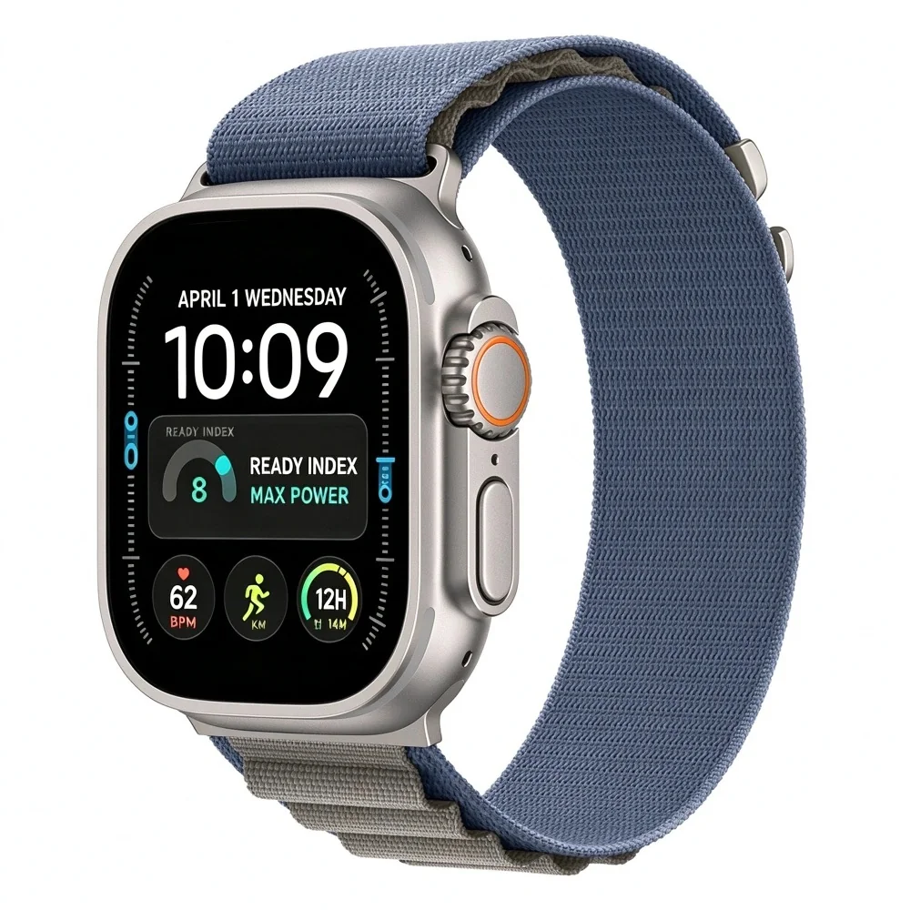 Tech-Protect Nylon Pro remienok na Apple Watch 44/45/46/49mm, navy / grey