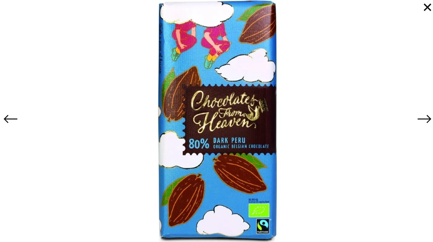 Chocolates from Heaven horká čokoláda 80% Peru 100 g