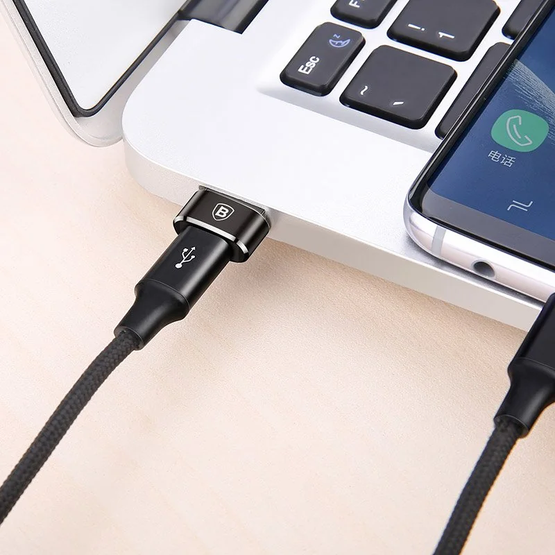 Baseus adaptér USB Type-C / USB, čierny