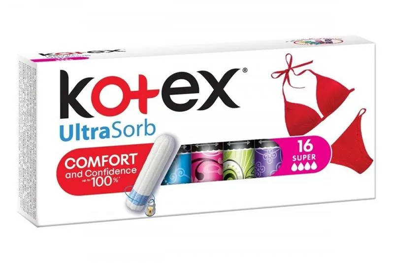 KOTEX tampóny Ultra Sorb Super 16 ks