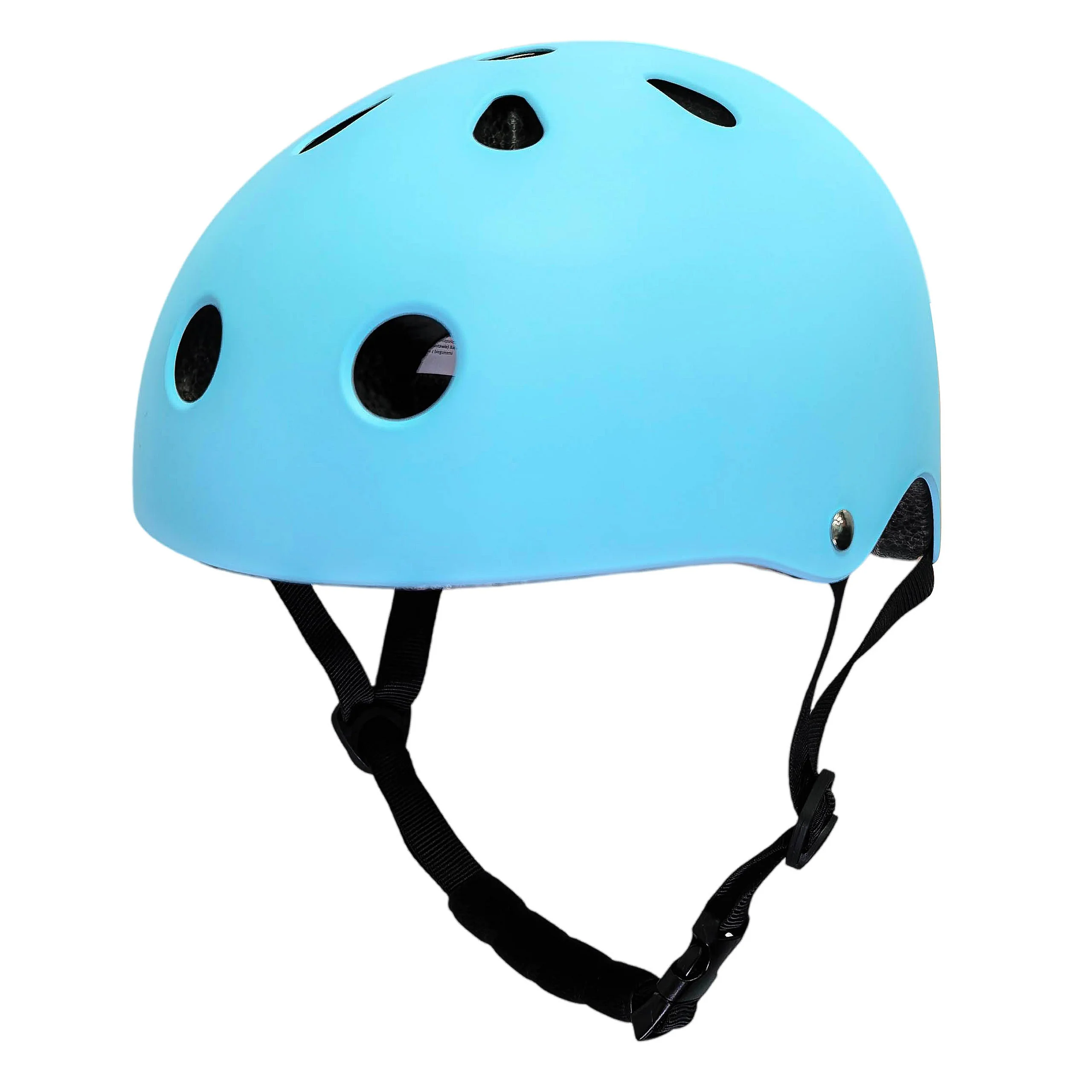 Detská cyklistická prilba s LED, veľkosť M 55–58 cm, modrá