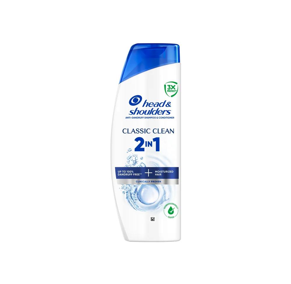 Head&Shoulders Classic Clean 2v1 Šampón a kondicionér proti lupinám 400 ml