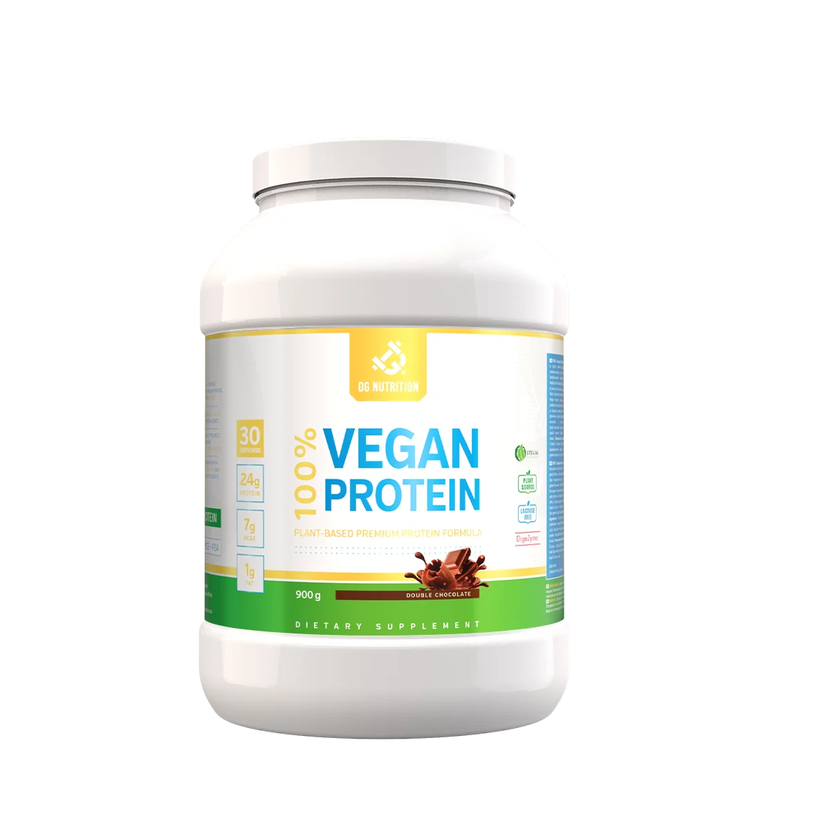 100% Vegan Pure Premium Dvojitá čokoláda 900 g