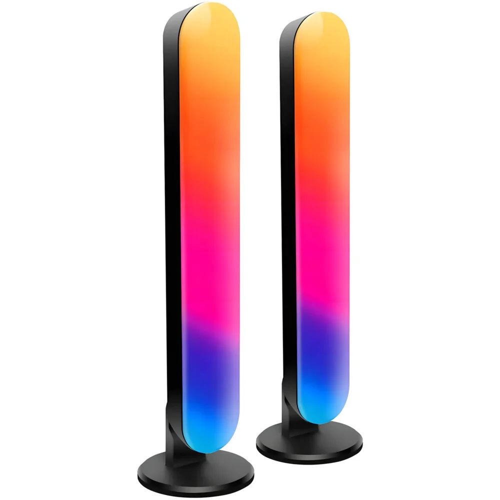 Livefy Light Bar V2 RGB stolná lampa 2ks, čierna
