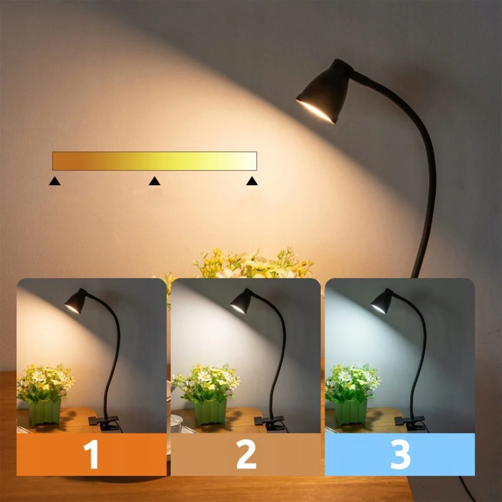 MG LDL-107 LED stolná lampa, čierna