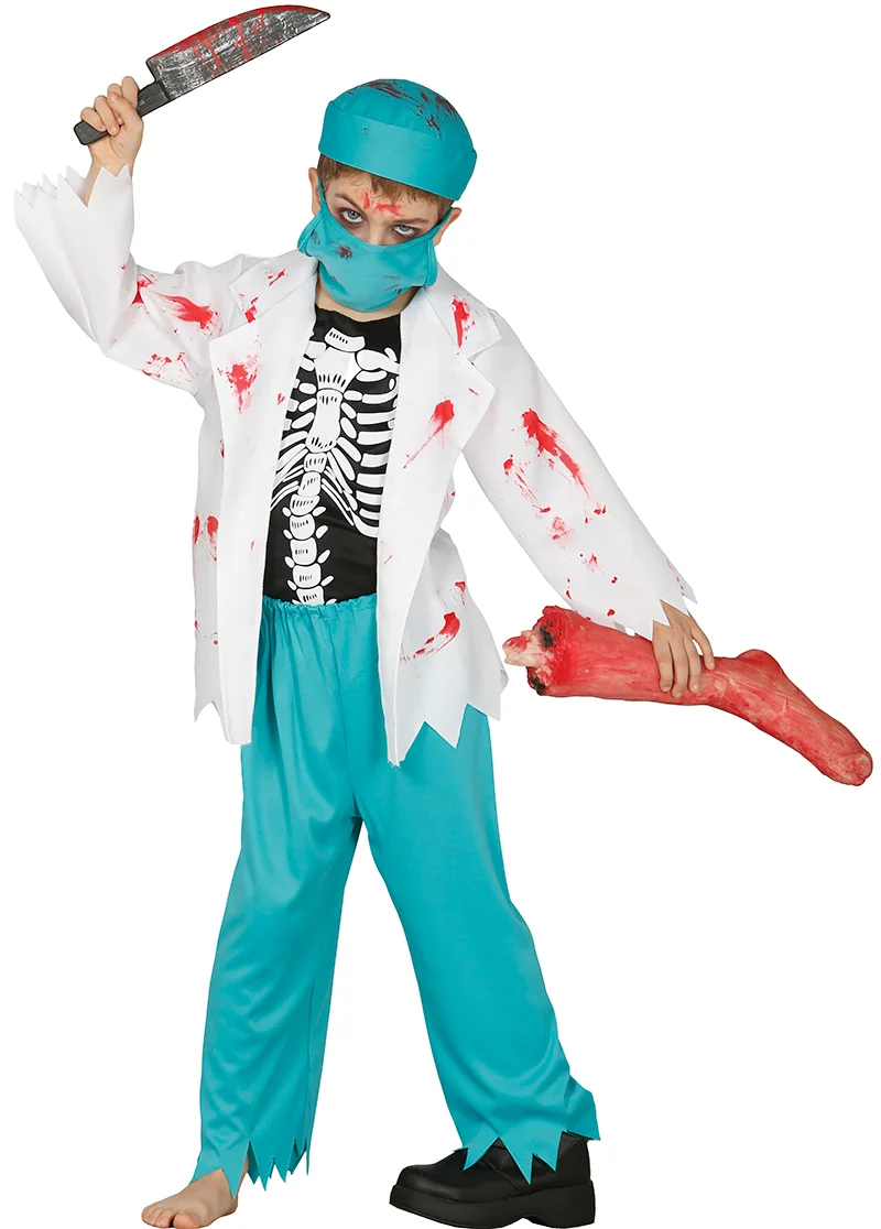 Kostým Zombie Doktor 10-12 rokov