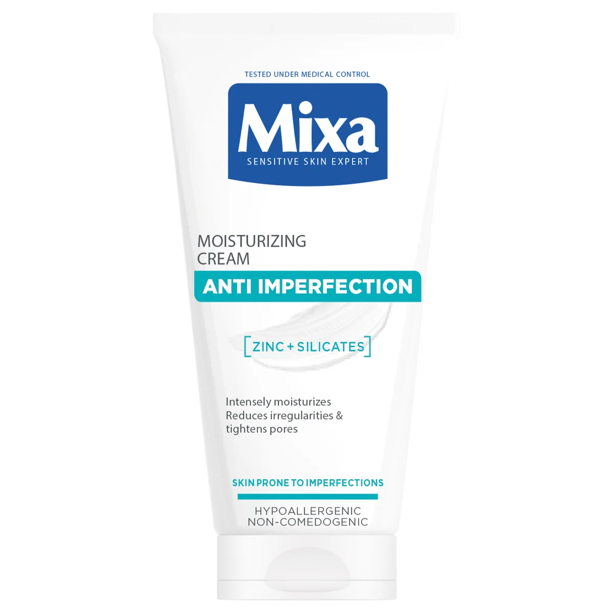 Mixa Anti-Imperfection Moisturizing Cream 1×50 ml, hydratačný krém 2v1 pre pleť so sklonom k nedokonalostiam