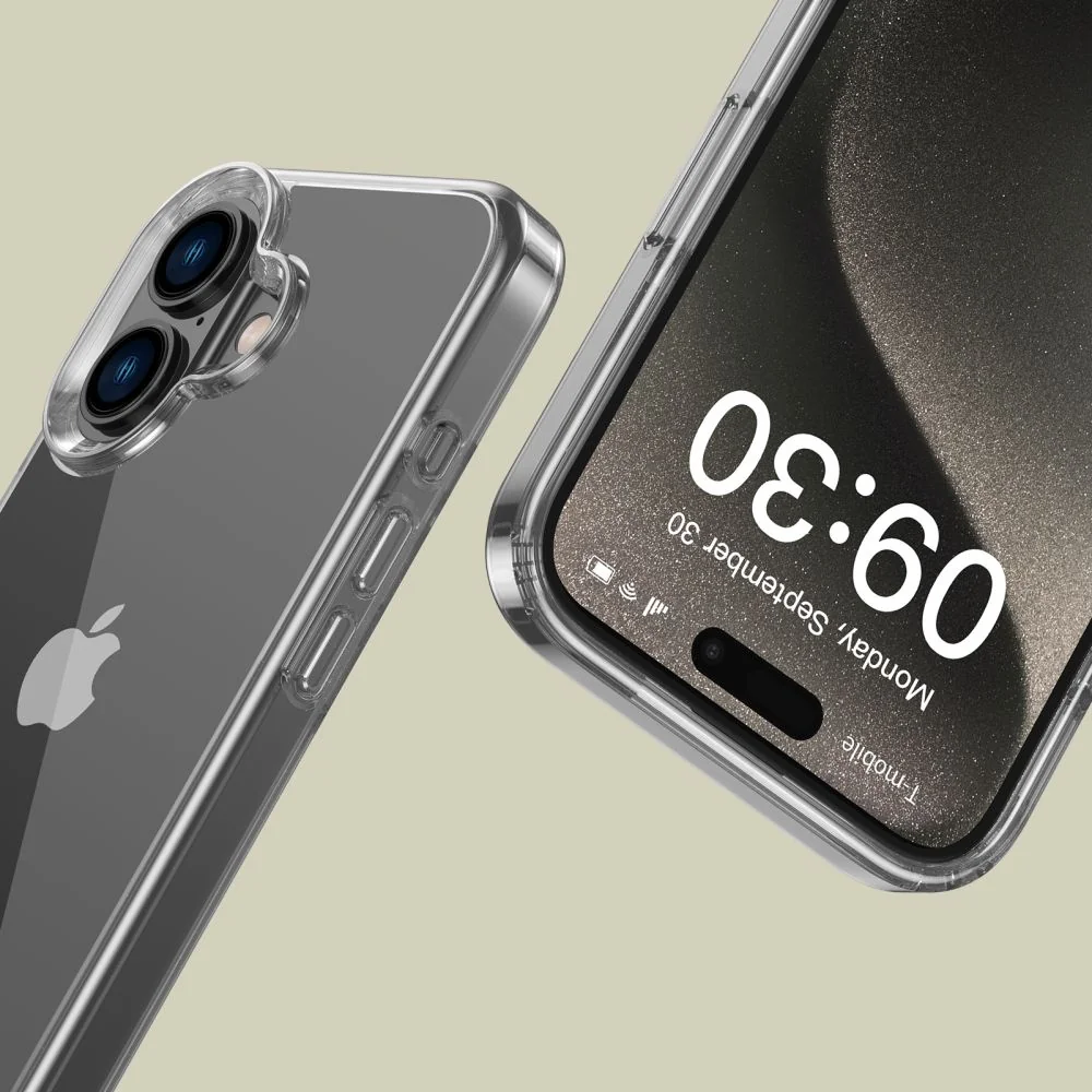Tech-Protect Flexair Hybrid kryt na iPhone 16, priesvitný