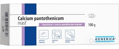 GENERICA Calcium pantothenicum masť 1×100 g, emolient s extra mandľovým olejom