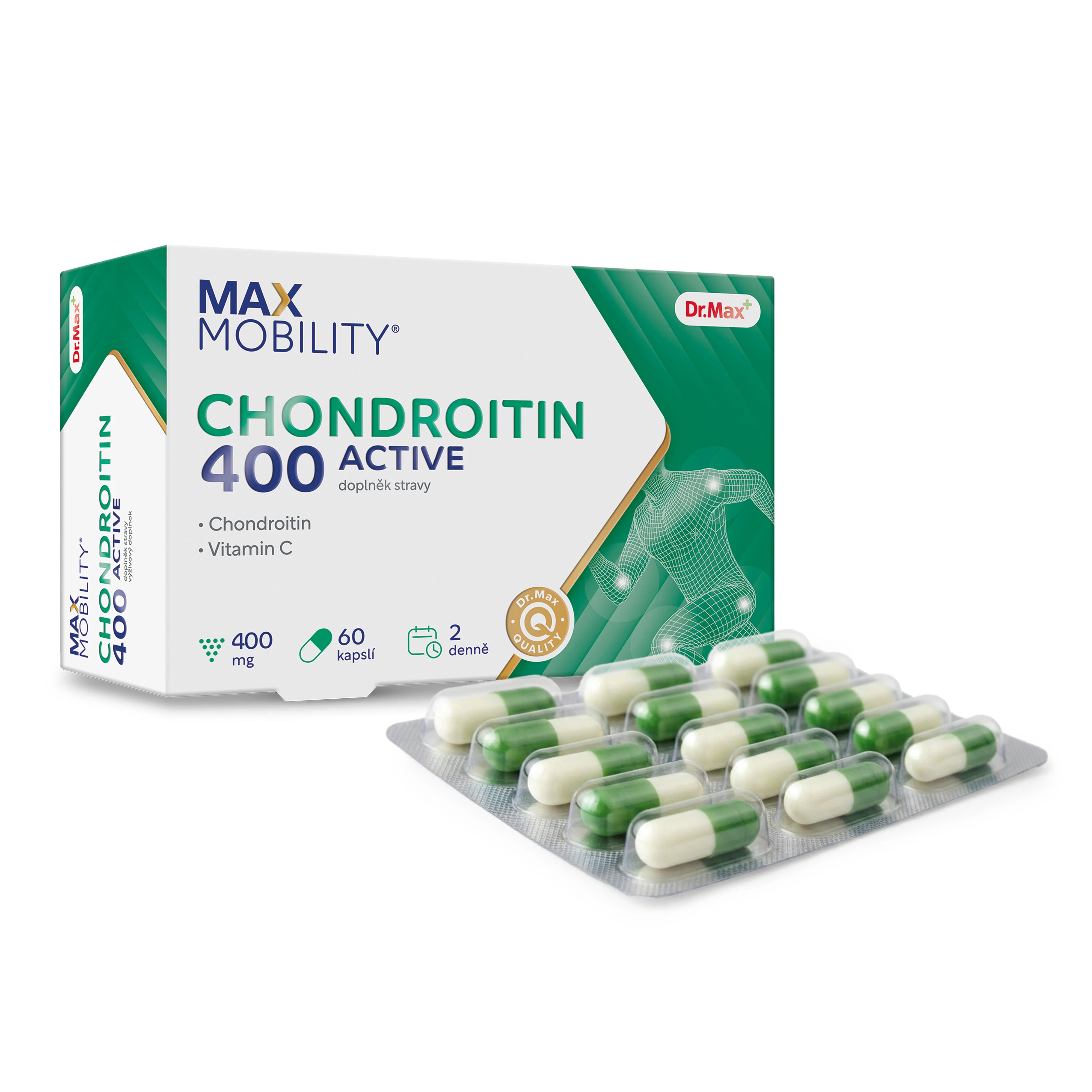 Dr. Max Chondroitin 400 Active 1×60 cps, kĺbová výživa
