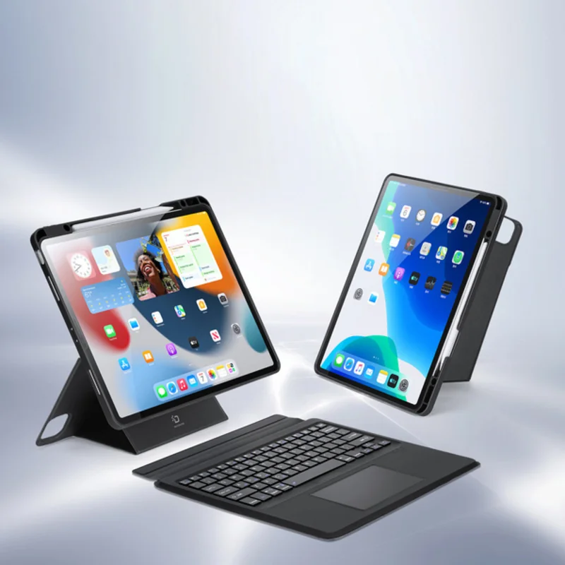 Dux Ducis DK puzdro s klávesnicou na iPad Pro 12.9'' 2020/2021/2022, čierne ierne