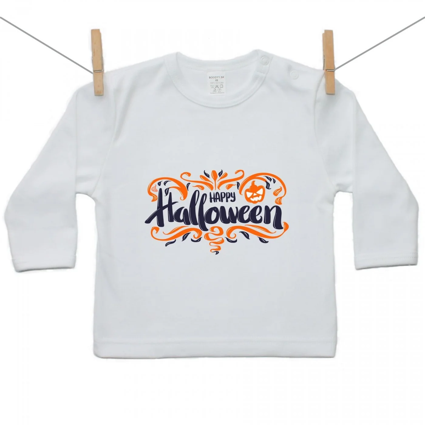 Boodyy Tričko s dlhým rukávom Happy Halloween Veľkosť: 134