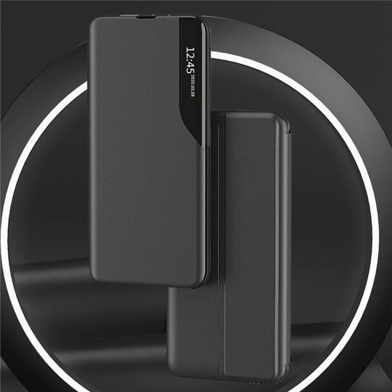 Elegantné knižkové puzdro View Case - čierna