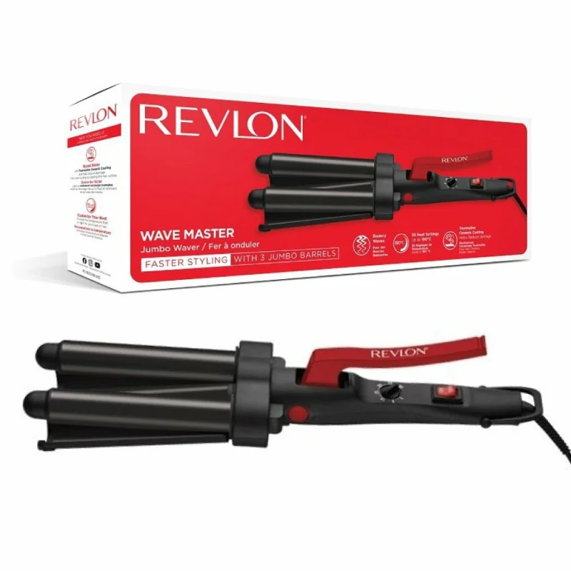 REVLON Wave Master Jumbo Waver RVIR3056UKE trojvalcová kulma turmalínová