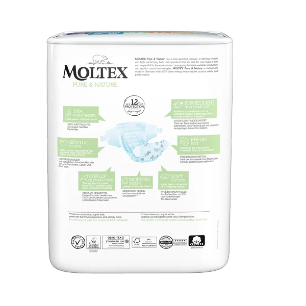 Moltex Pure & Nature Plienky Junior 11-16 kg 1×25 ks, EKO plienky