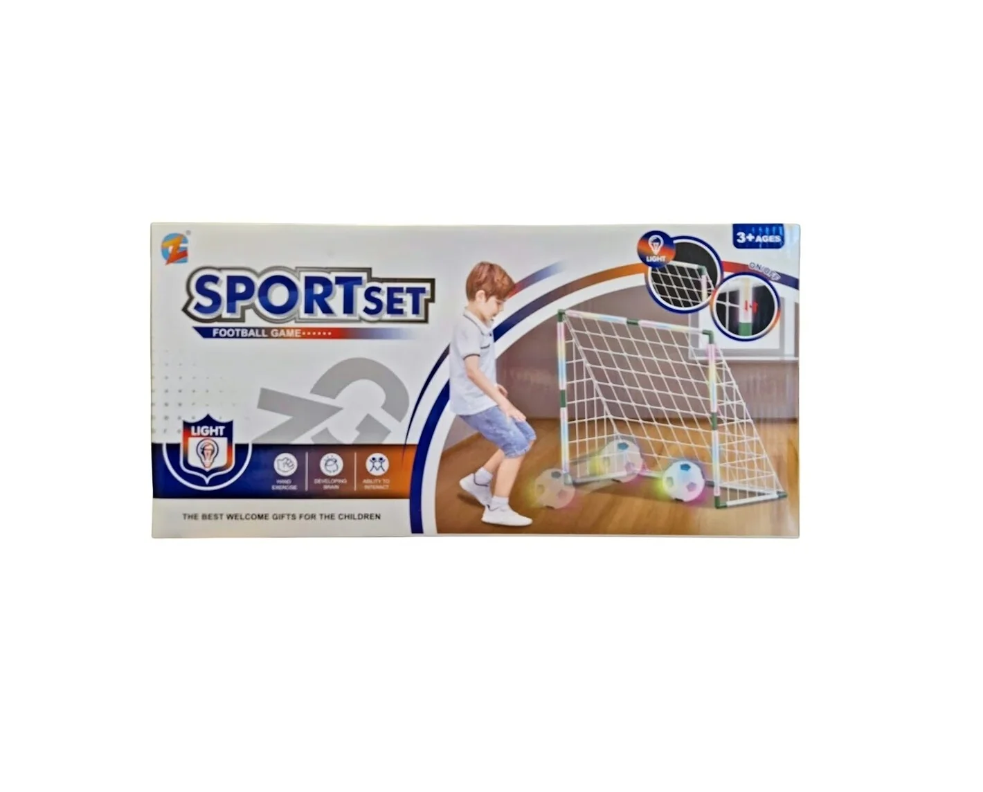 Futbalový set so svetelnými efektmi 88x68cm