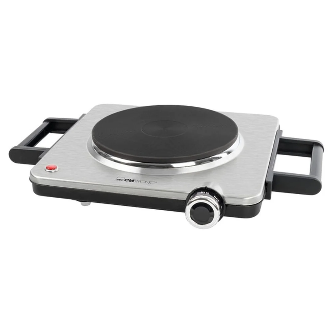 Clatronic EKP 3788 jednoplatnička, nerez, 1500 W, priemer 18 cm