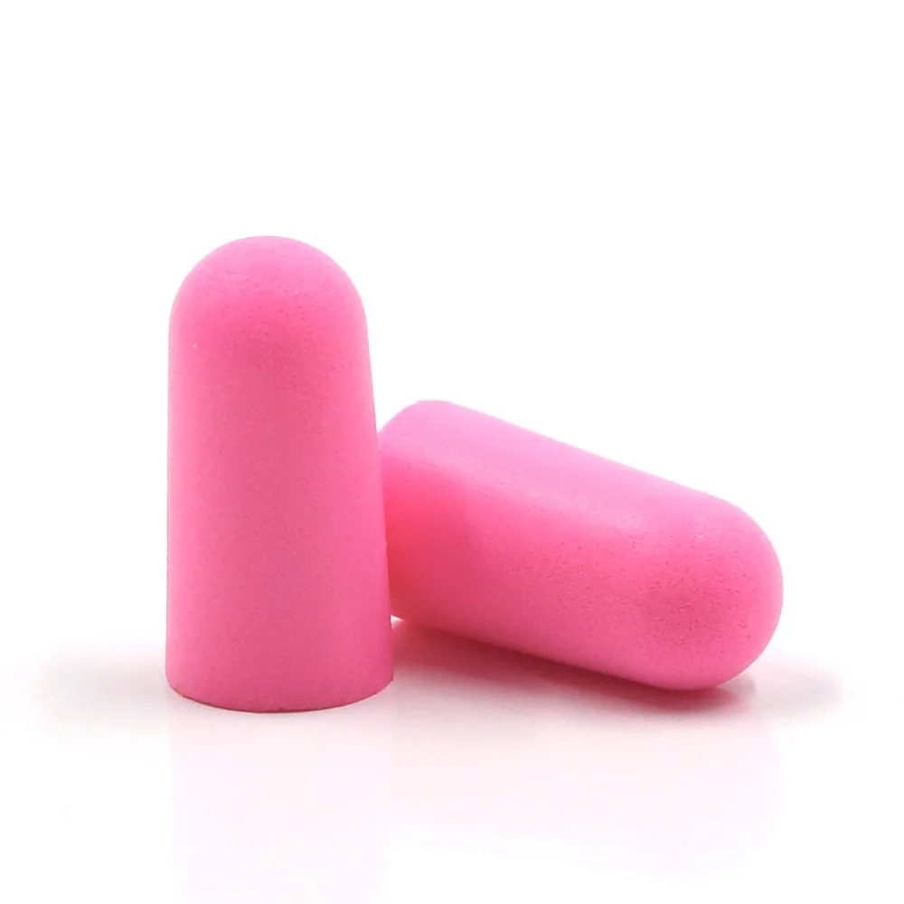HASPRO Tube50 univerzálne penové ušné zátky, 50 párov / 100 ks, ružové